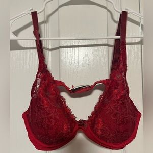 Adore Me Red Lace Contour Bra